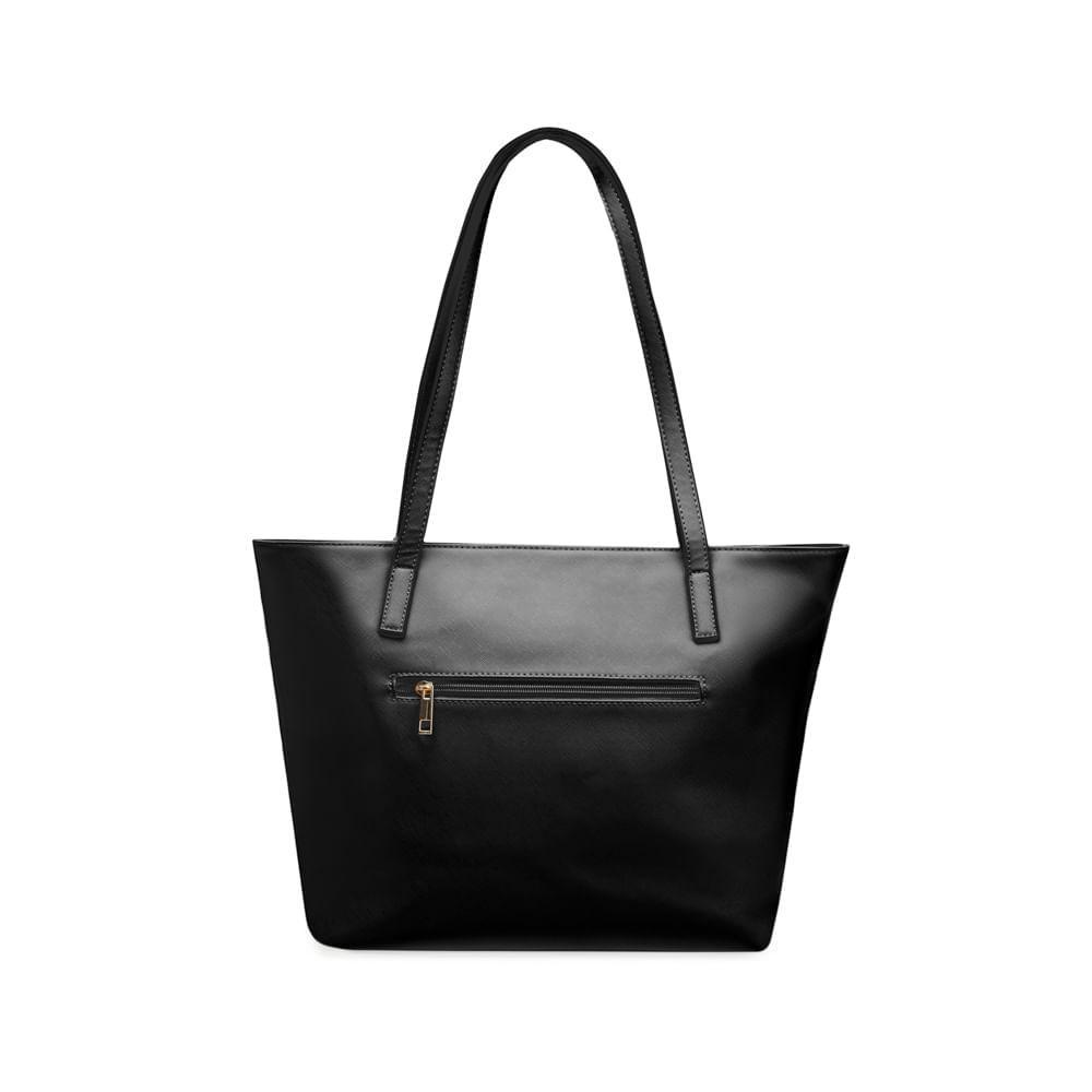 Bolsa Feminina Tote Saffiano Preta - 5