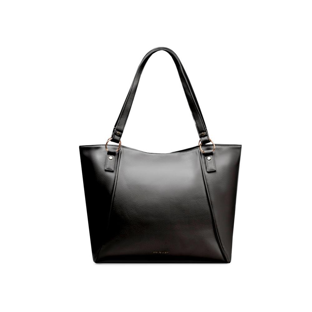 Bolsa Feminina Tote Rebite Preta - 1