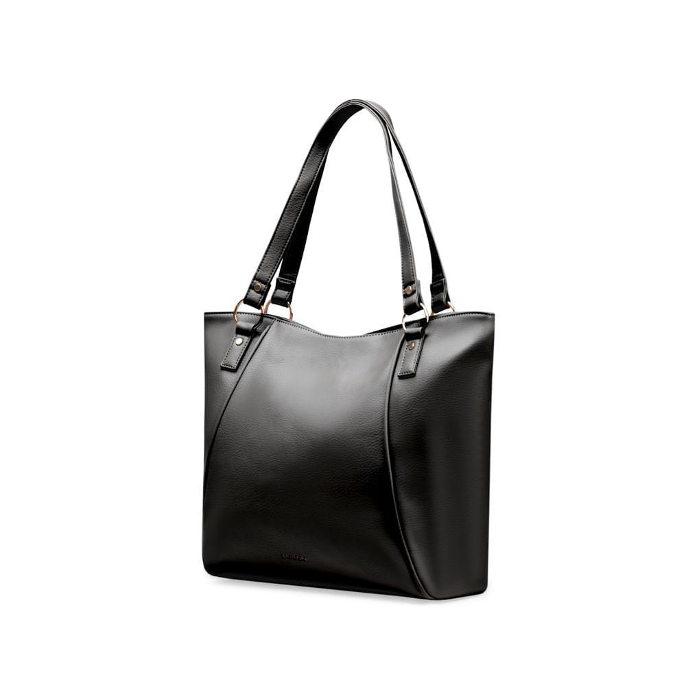 Bolsa Feminina Tote Rebite Preta - 2