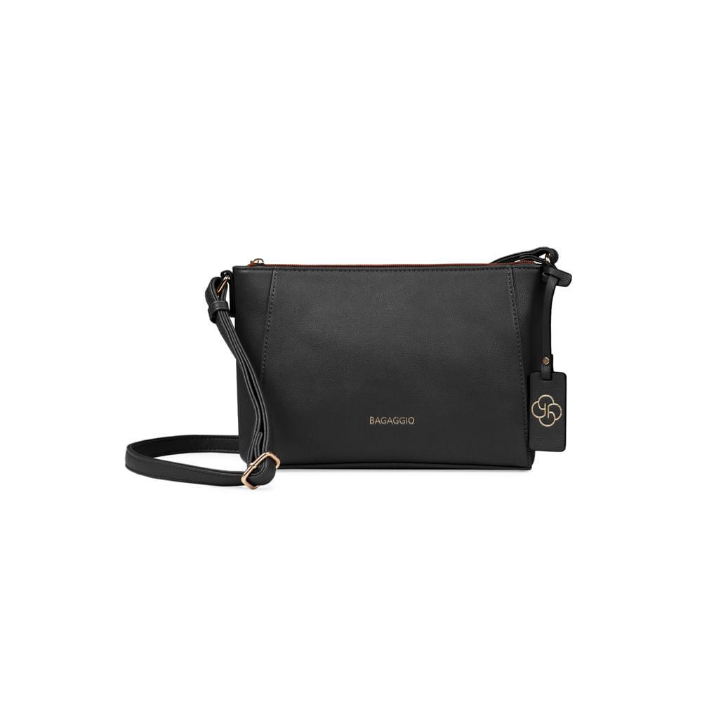 Bolsa Transversal Feminina Soft Premium Preta - 1
