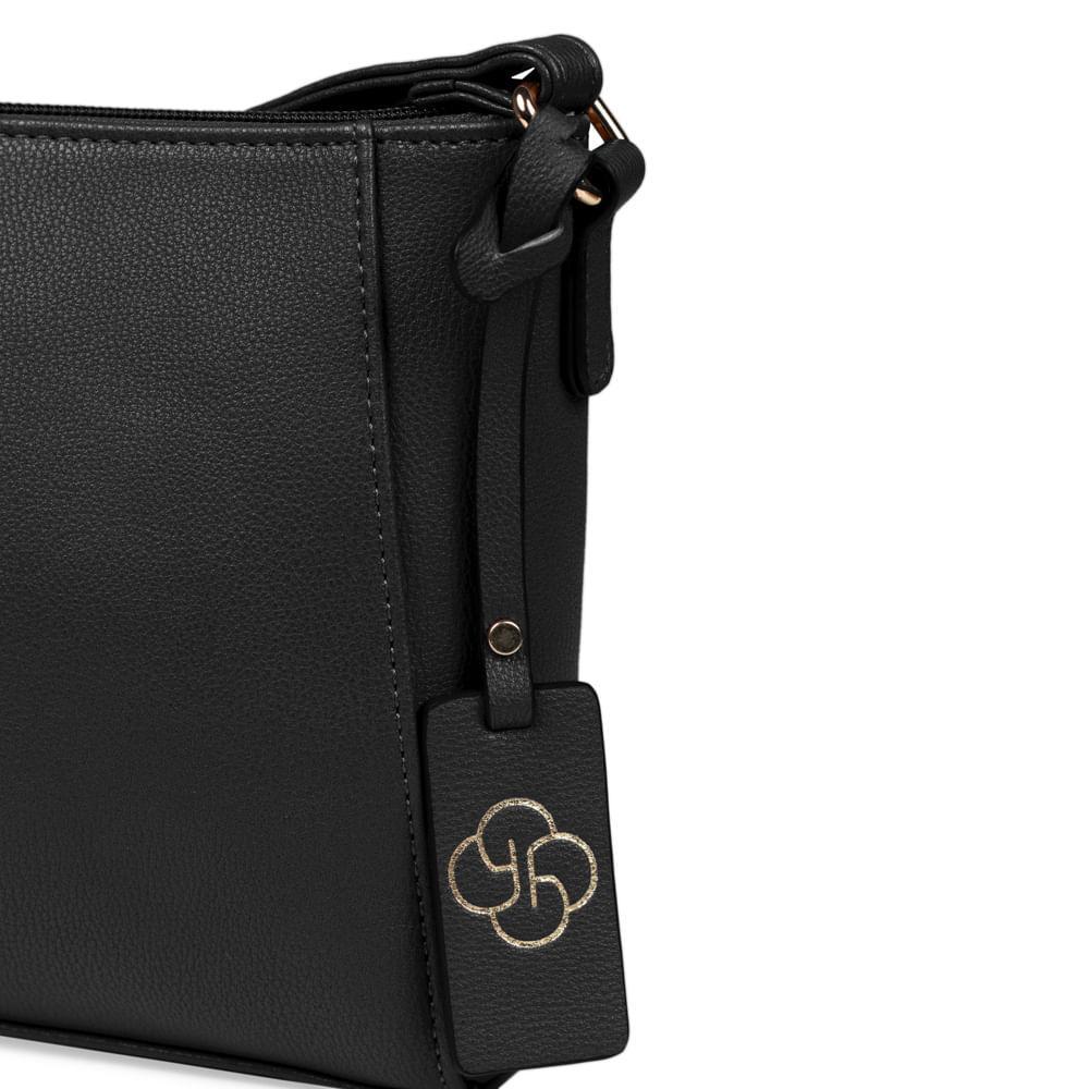 Bolsa Transversal Feminina Soft Premium Preta - 6