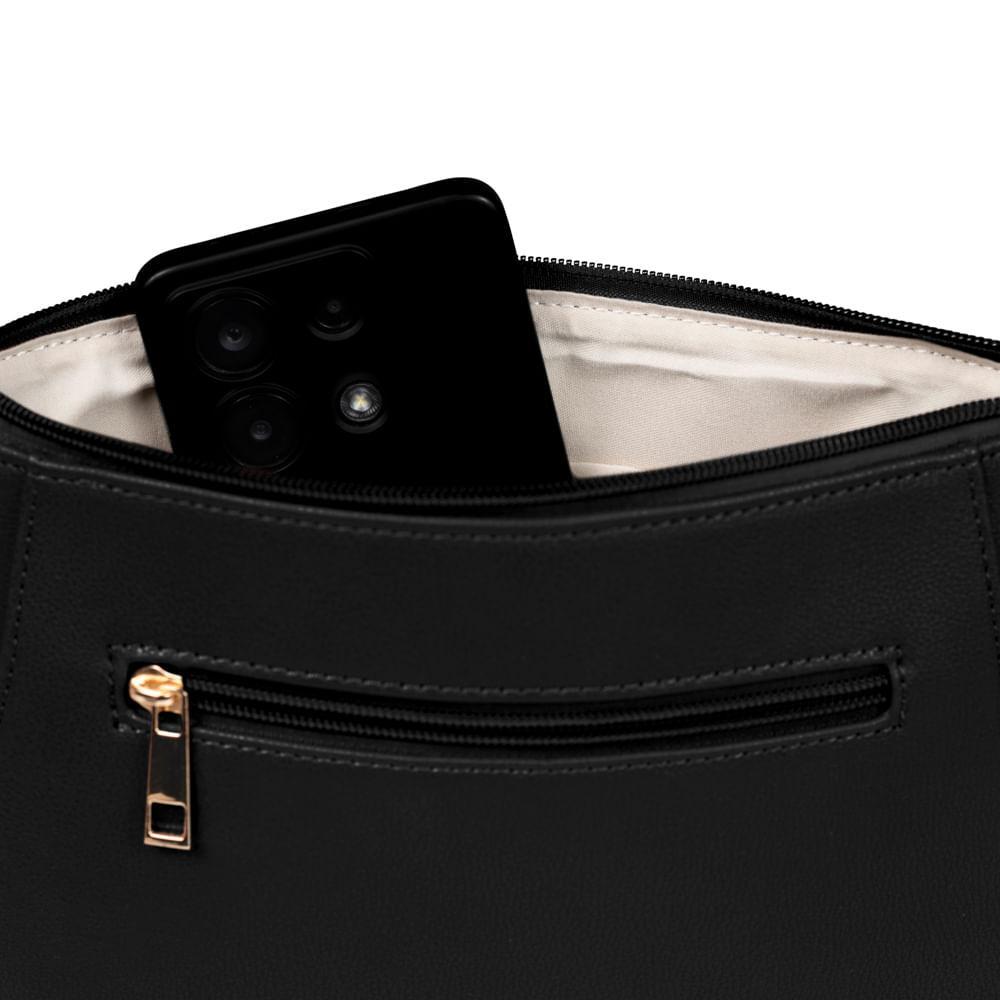 Bolsa Transversal Feminina Soft Premium Preta - 8