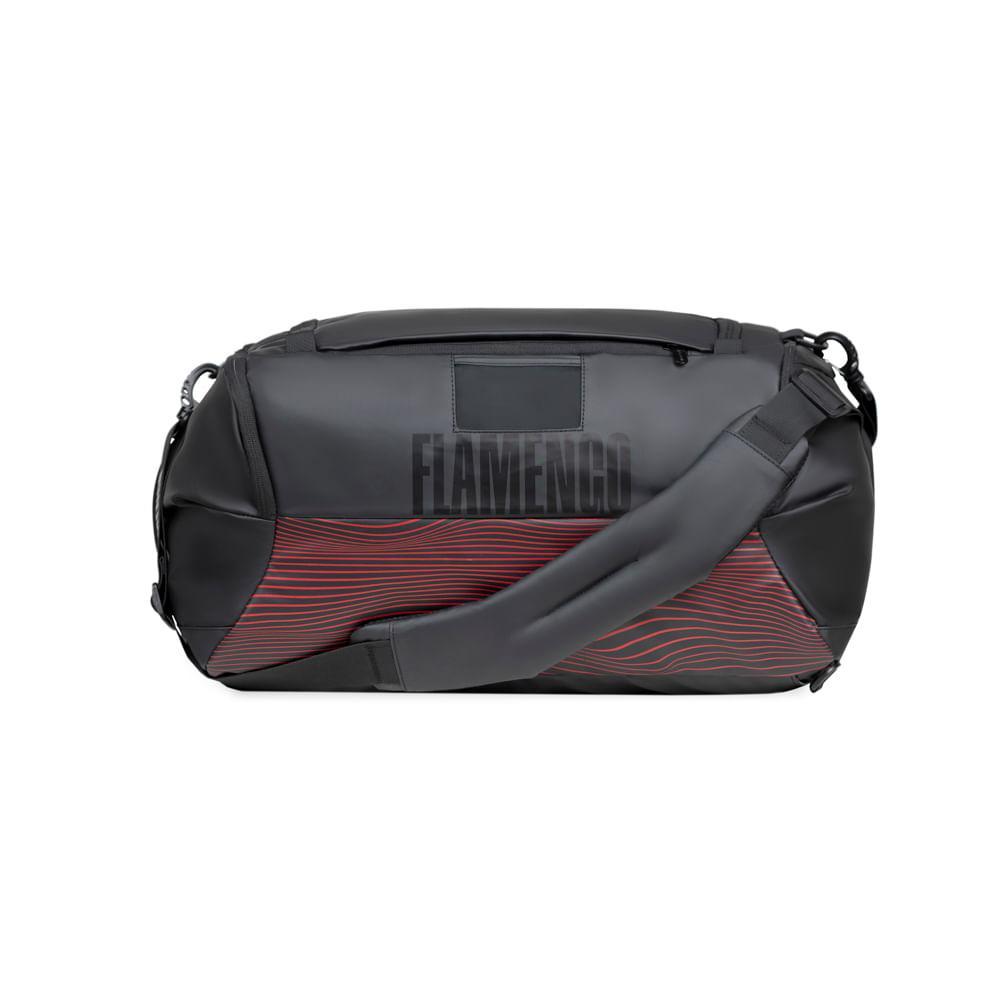 Bolsa de Viagem Masculina Flamengo Oficial Grande Travel Preta - 3