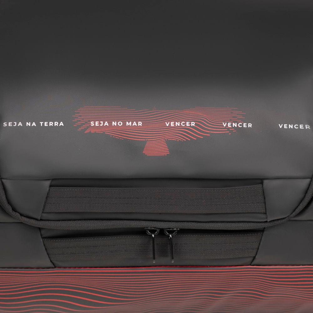 Bolsa de Viagem Masculina Flamengo Oficial Grande Travel Preta - 6