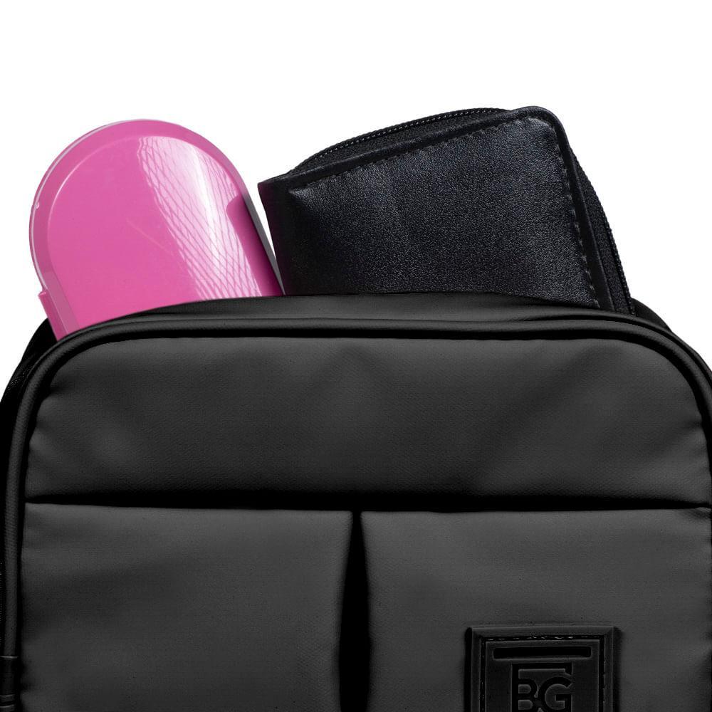 Bolsa Transversal Feminina Pequena Esportiva Puff Preta - 7