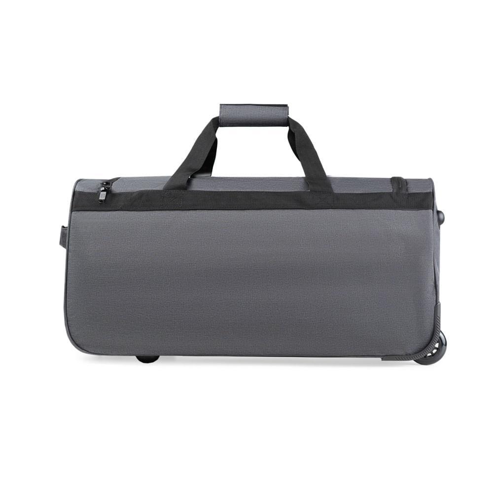 Bolsa de Viagem Masculina Grande com Rodinhas BG Mesh Cinza - 4