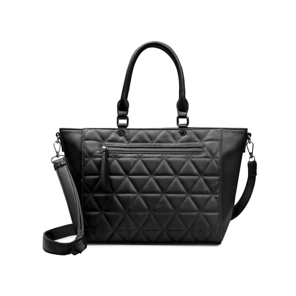 Bolsa Feminina Tote Matelassê Preta - 1