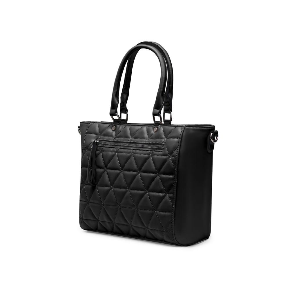 Bolsa Feminina Tote Matelassê Preta - 2