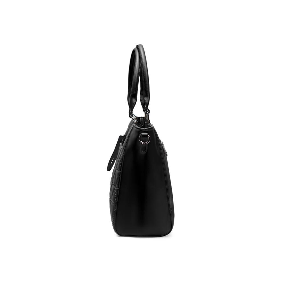 Bolsa Feminina Tote Matelassê Preta - 3
