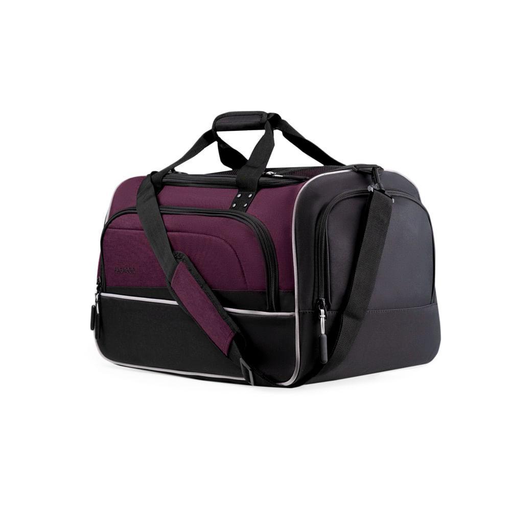 Bolsa de Viagem Grande Juvenil  Two Tone Vinho - 2
