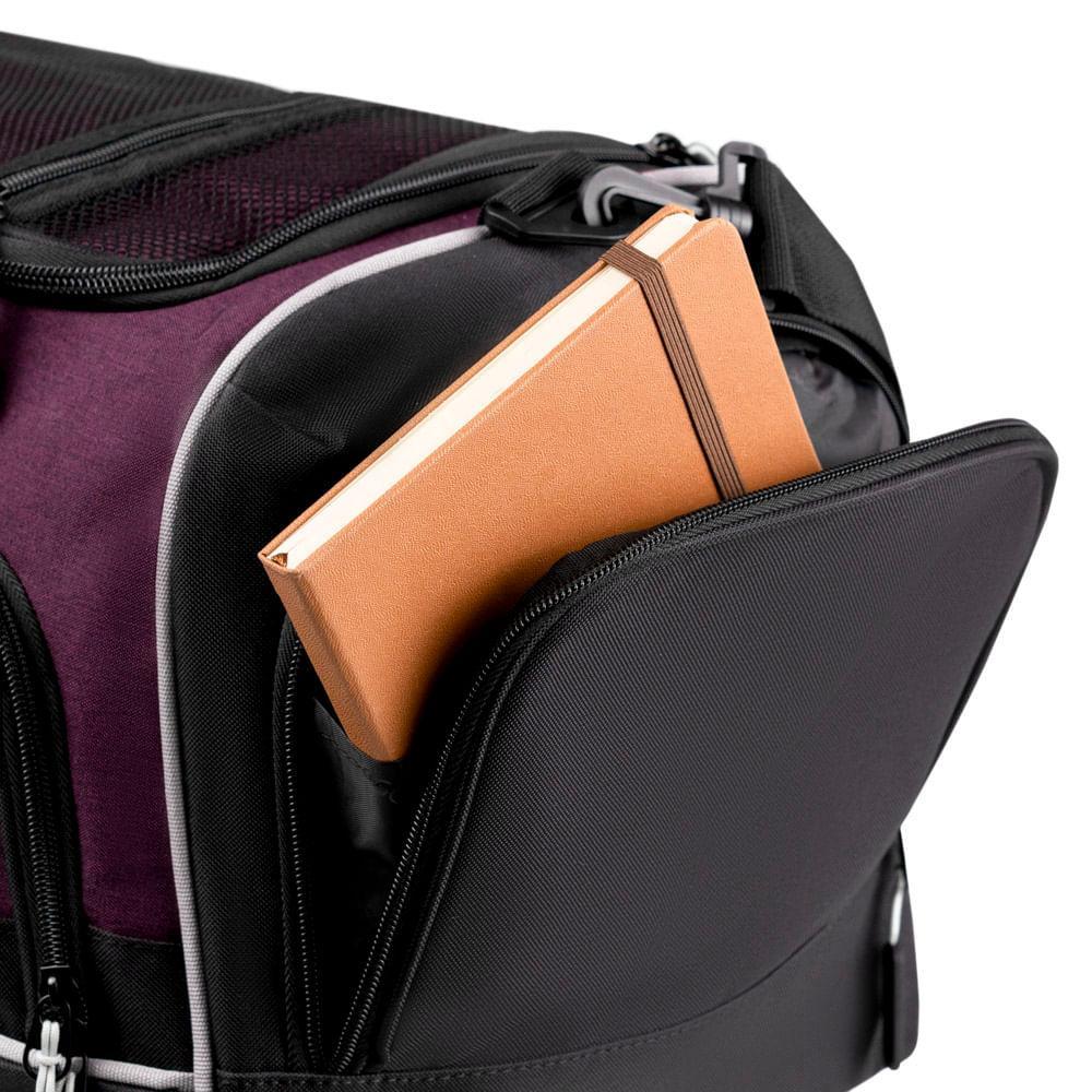Bolsa de Viagem Grande Juvenil  Two Tone Vinho - 8