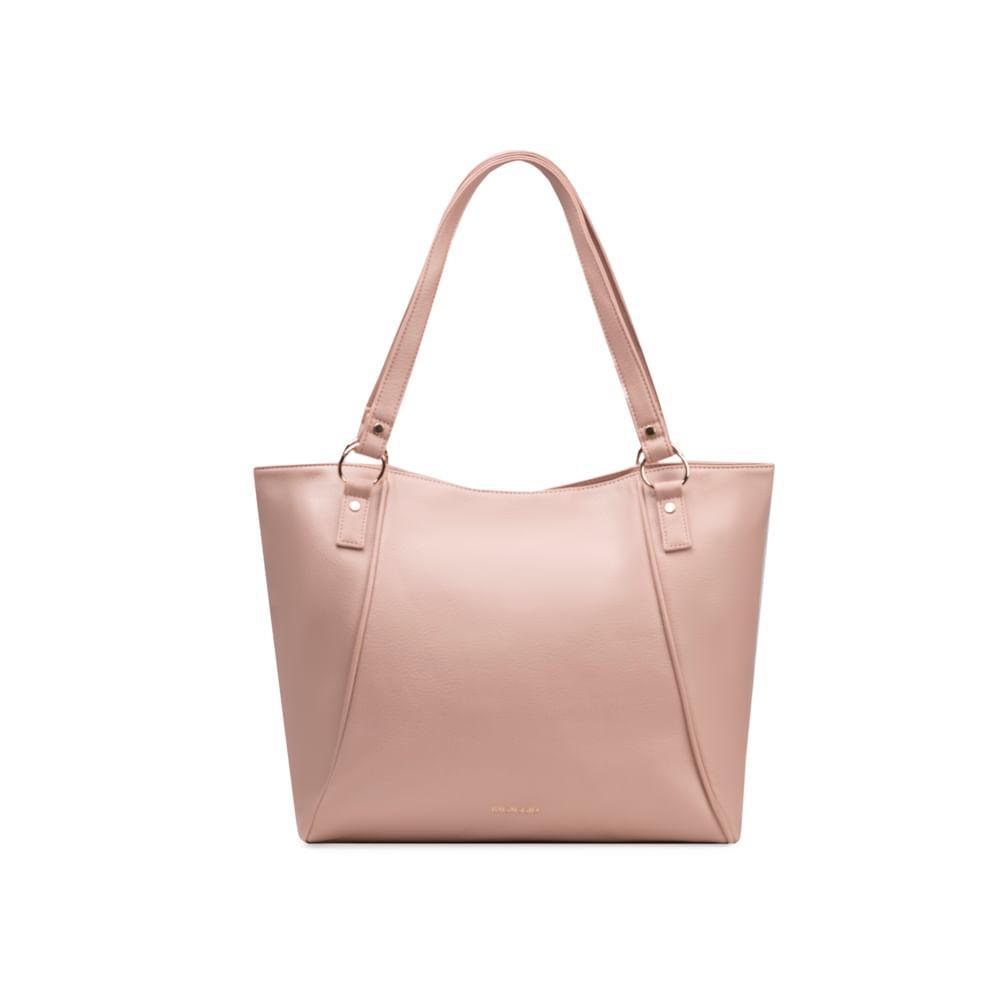 Bolsa Feminina Tote Rebite Nude - 1