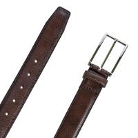 Cinto Masculino de Couro 35mm Chanfrado Cafe 95 - 2