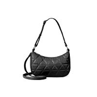 Bolsa Feminina Pequena Baguette Matelassê Preta - 1