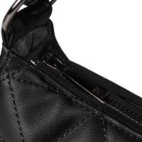 Bolsa Feminina Pequena Baguette Matelassê Preta - 7