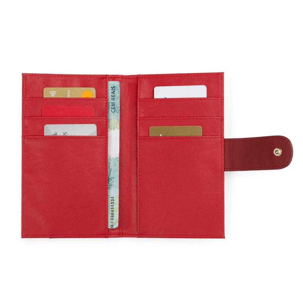 Carteira Feminina Média Ícone BG Vermelha - 7