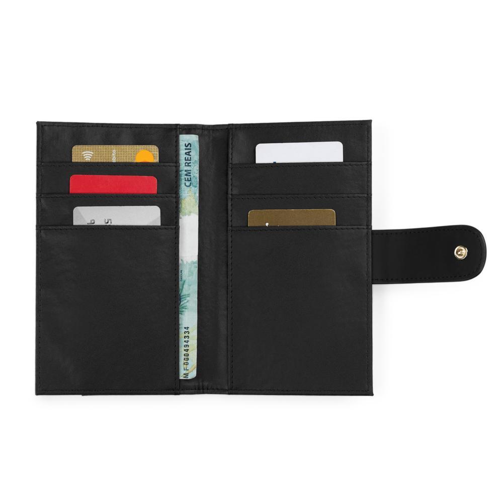 Carteira Feminina Média Ícone BG Preta - 7