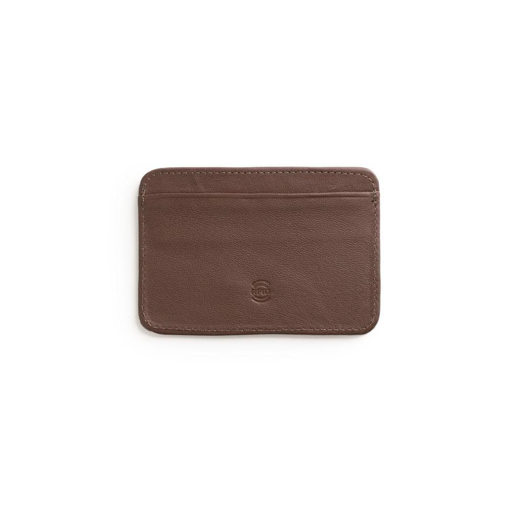 Porta Cartão Masculino de Couro com RFID Street Marrom - 2
