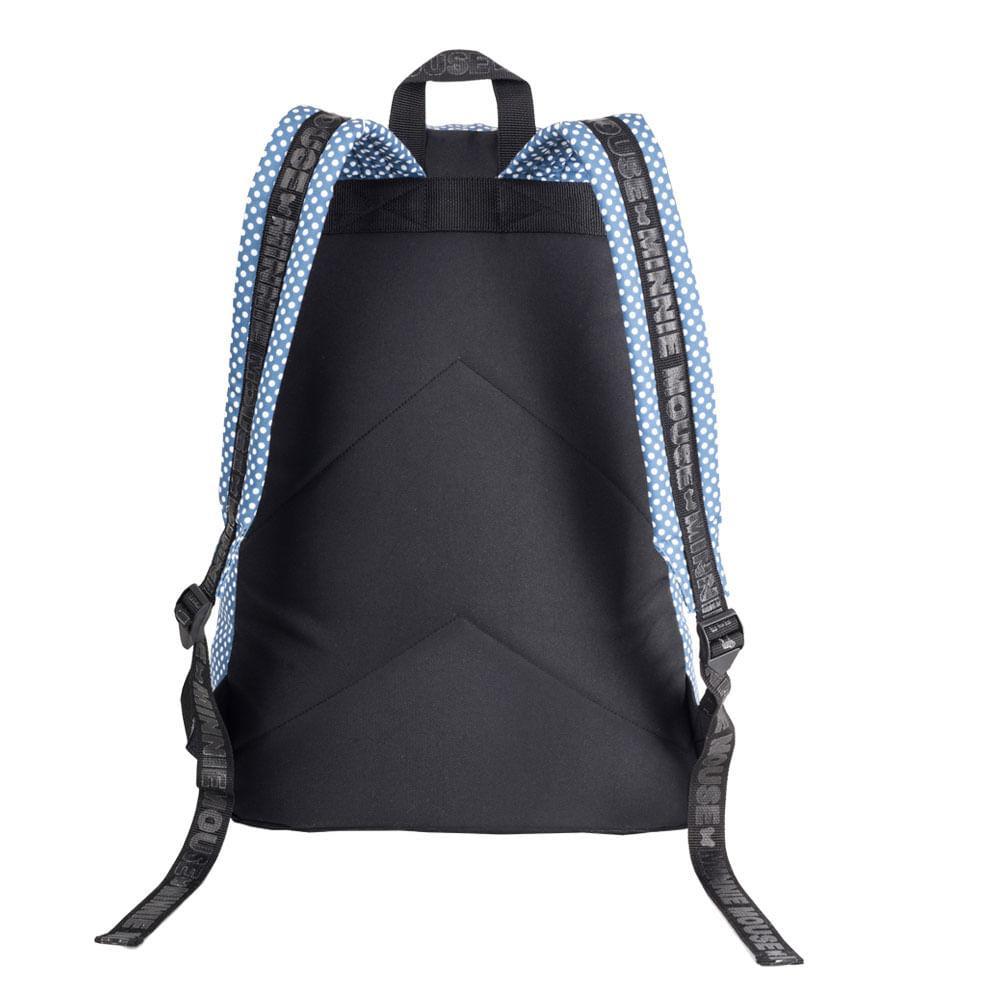 Mochila Feminina Minnie Patches Azul - 3