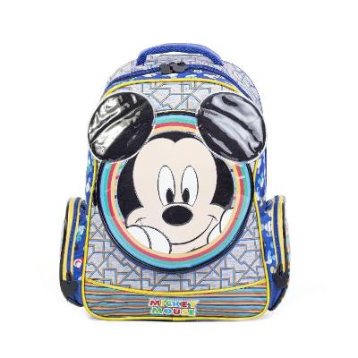 Mochila Escolar Masculina Disney Mickey Azul