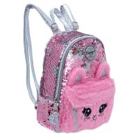 Mochila Escolar Feminina Gatinho II Rosa - 2