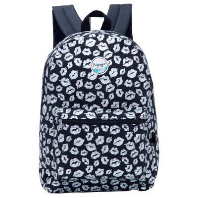 Mochila Feminina Silver Kisses Preta