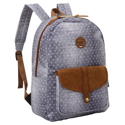 Mochila Feminina White Dots Azul
