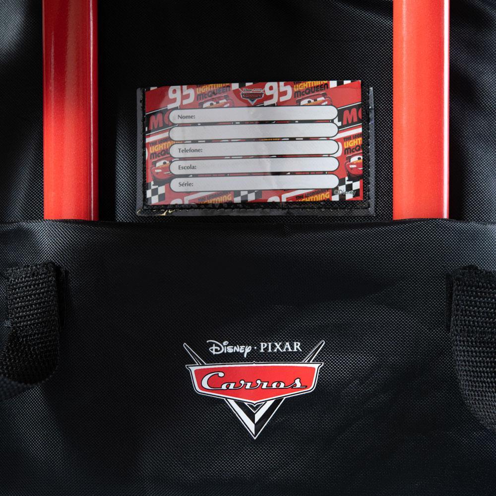 Mochila  Escolar Masculina de Rodinhas Carros - 3