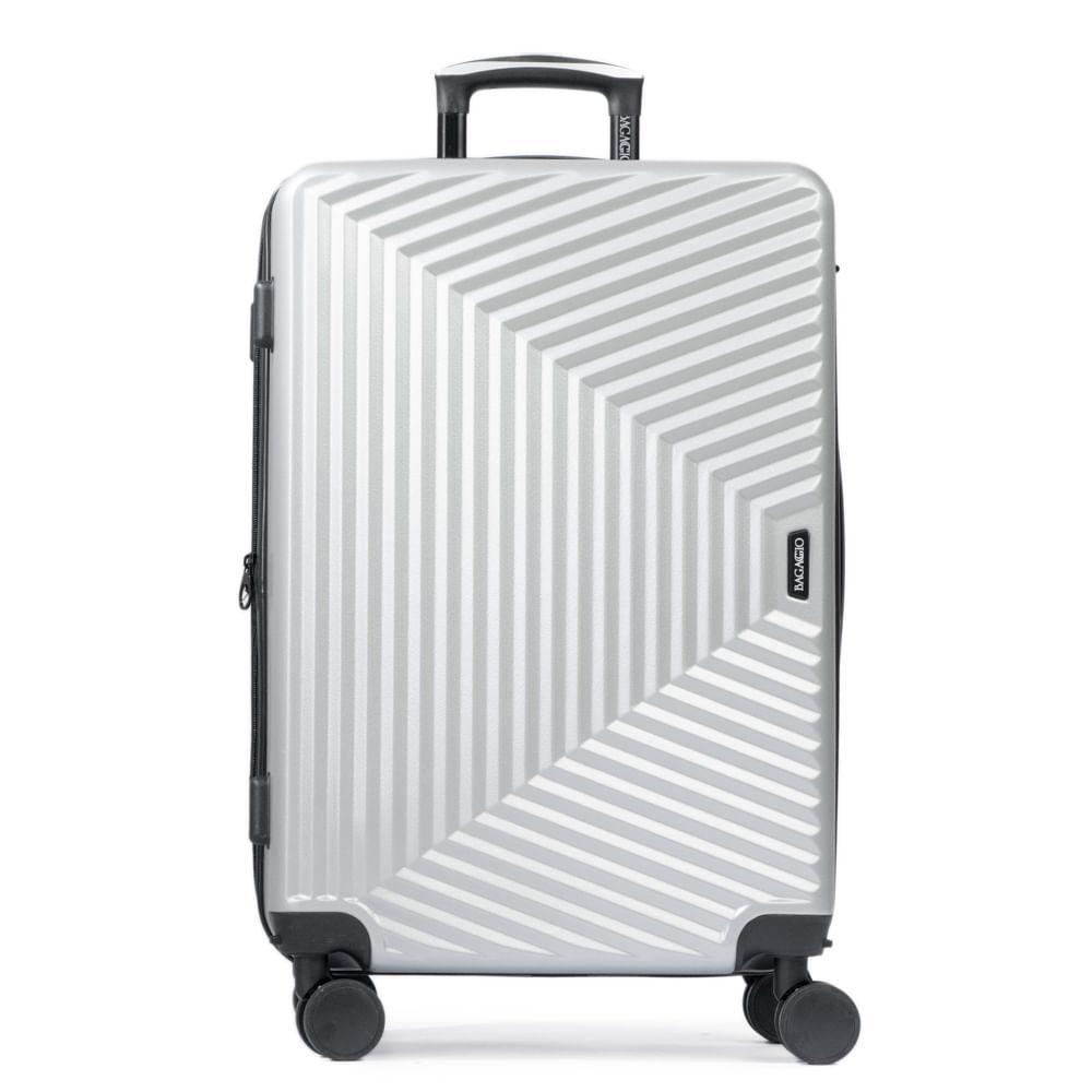 Mala Média ABS 4 Rodas Stadium Prata - 1