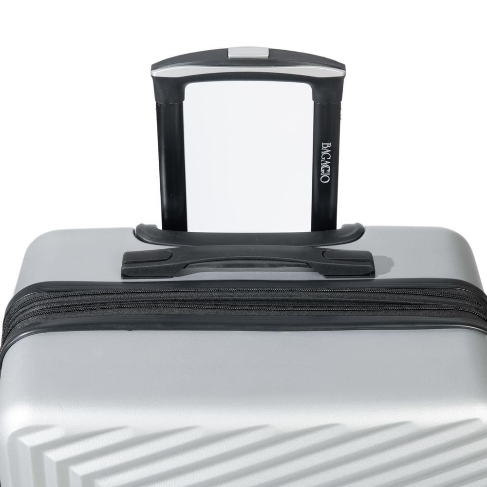 Mala Média ABS 4 Rodas Stadium Prata - 5