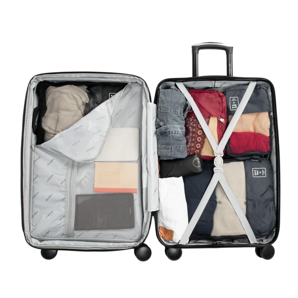 Mala Média ABS 4 Rodas Stadium Prata - 6