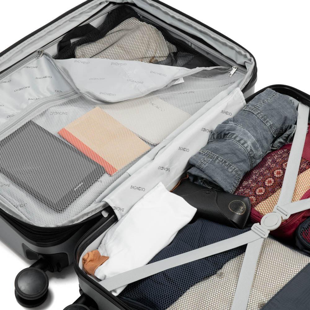 Mala Média ABS 4 Rodas Stadium Prata - 7