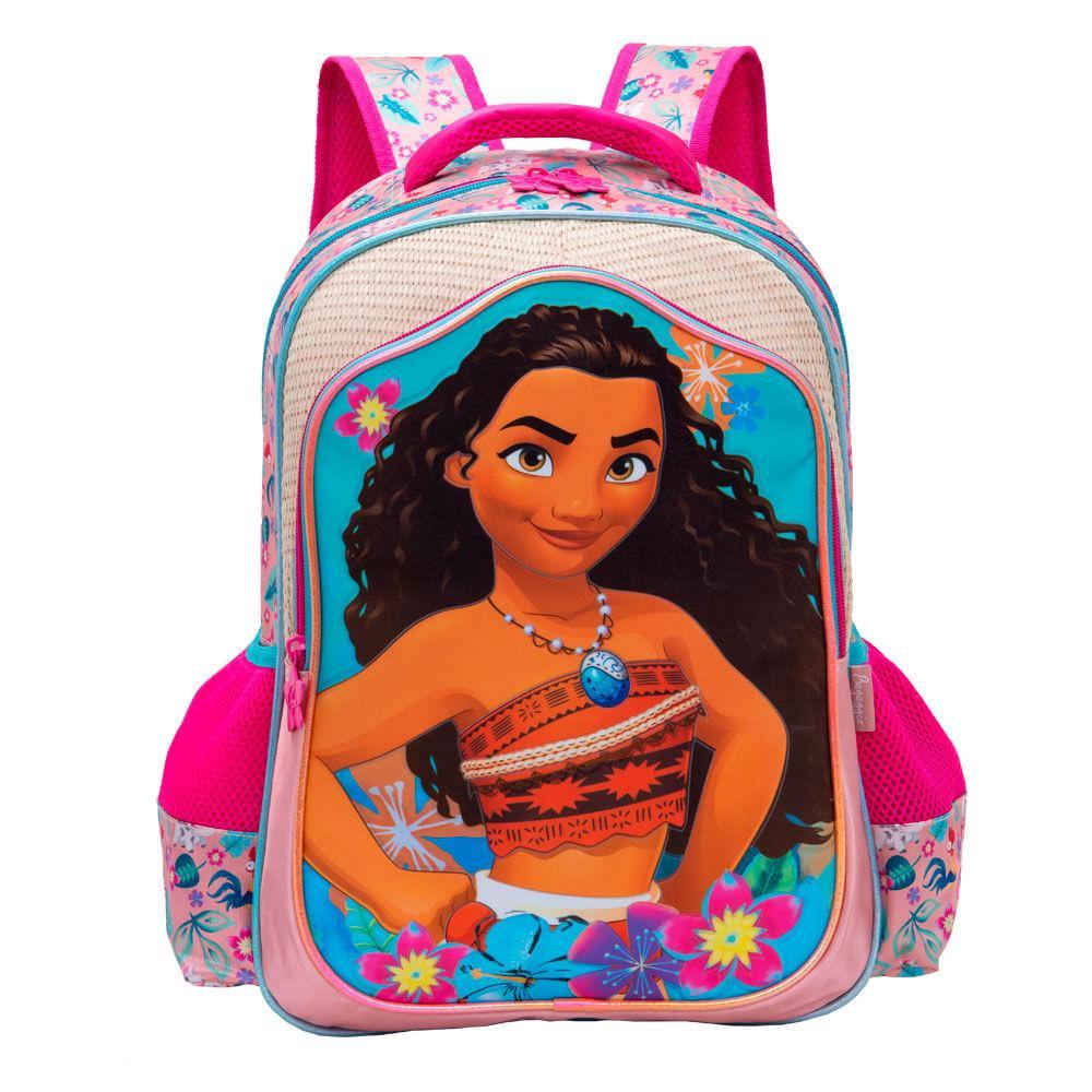 Mochila Escolar Feminina Moana Vermelha - 1