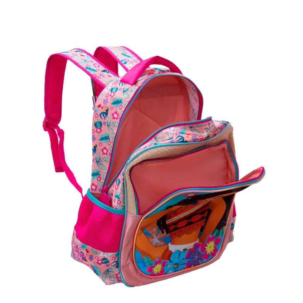 Mochila Escolar Feminina Moana Vermelha - 3
