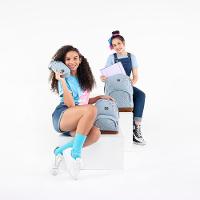 Mochila Escolar Feminina Stone Jeans Azul - 5