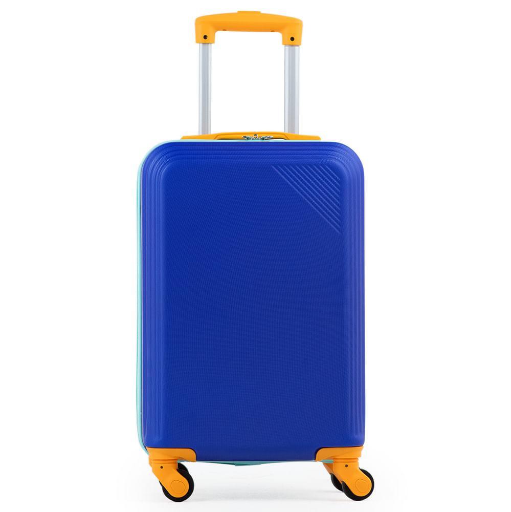 Mala De Bordo Abs 4 Rodas  Kids Azul - 3