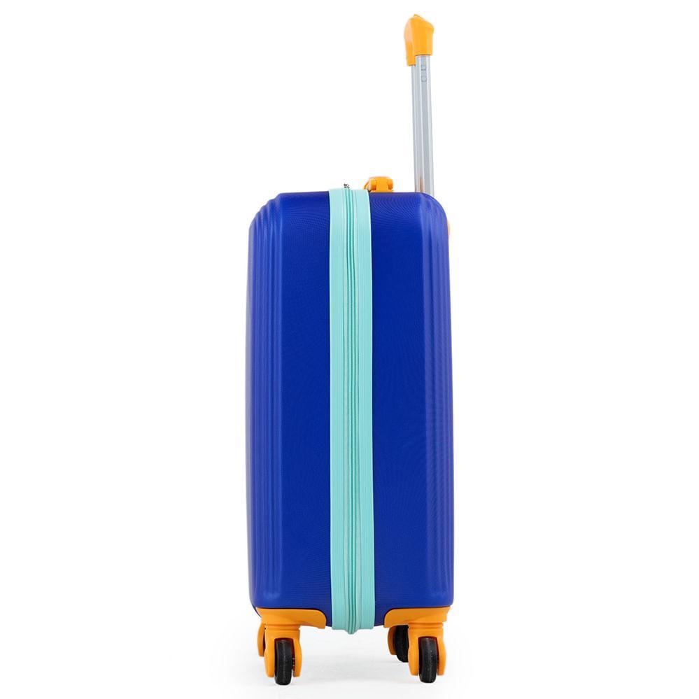 Mala De Bordo Abs 4 Rodas  Kids Azul - 5