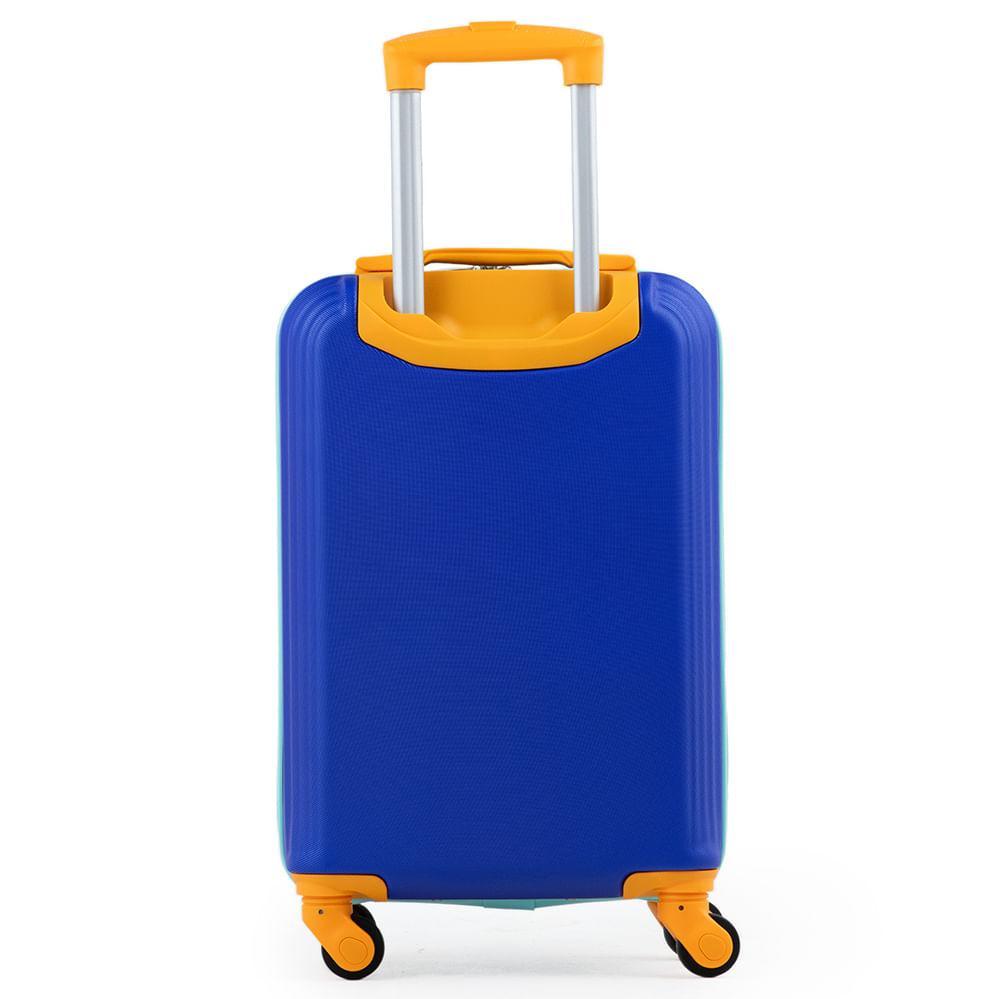 Mala De Bordo Abs 4 Rodas  Kids Azul - 6