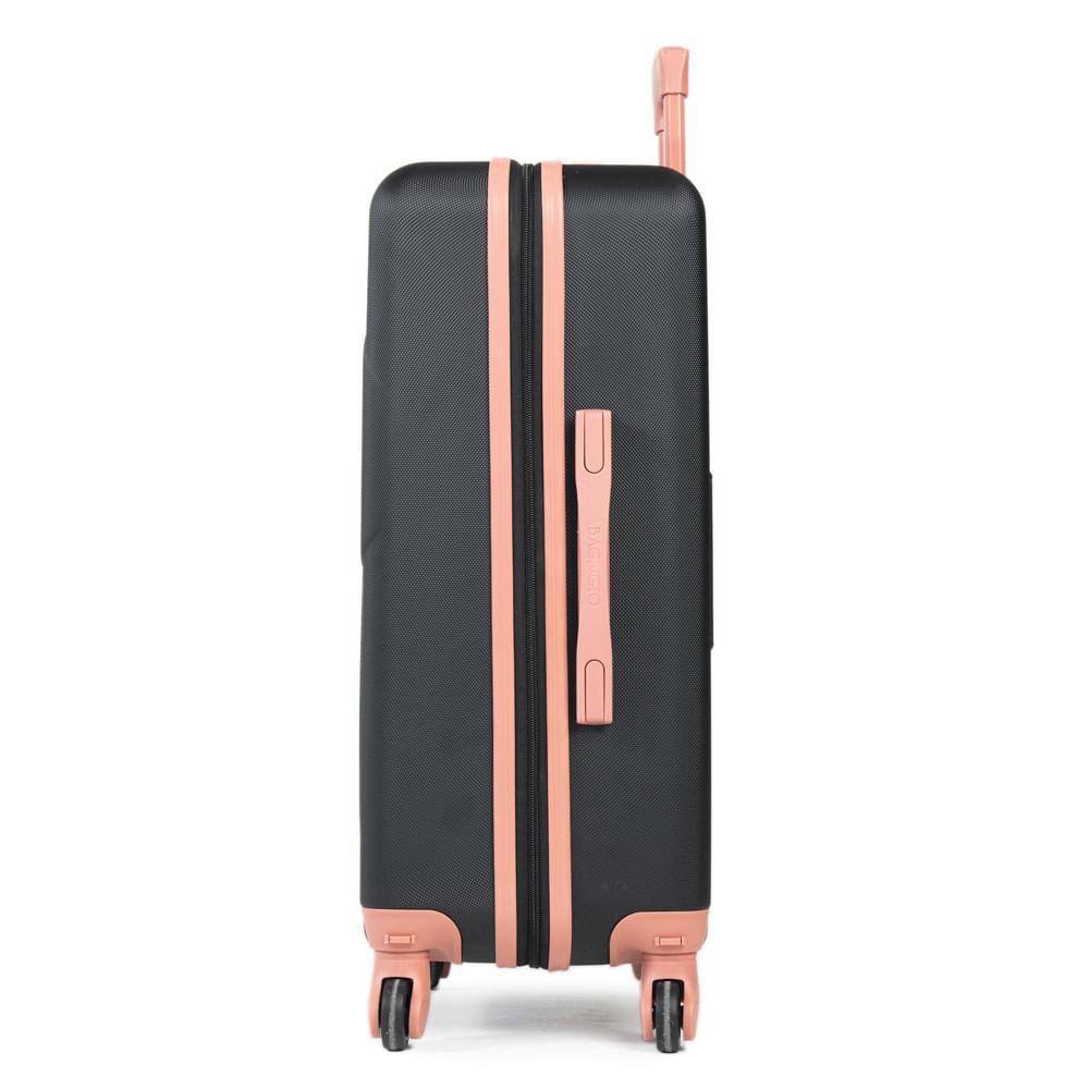 Mala Média Abs 4 Rodas Minnie 3D Preta - 3