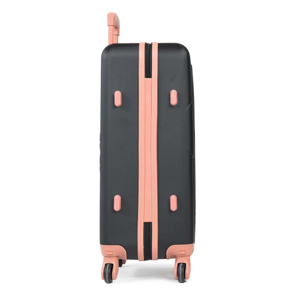 Mala Média Abs 4 Rodas Minnie 3D Preta - 4