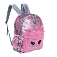 Mochila Escolar Feminina Gatinho Rosa - 2
