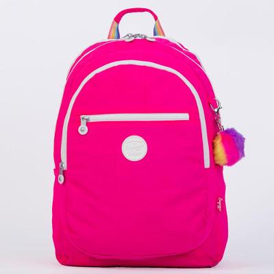 Mochila Feminina Colmeia Neon Rosa