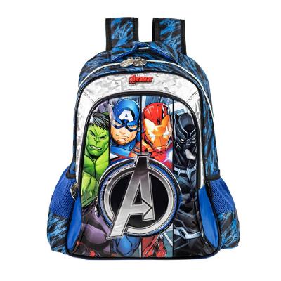 Mochila Escolar Infantil Masculina Vingadores Premium Azul