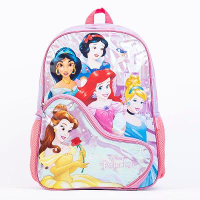 Mochila Escolar Feminina Disney Princesas Lilás