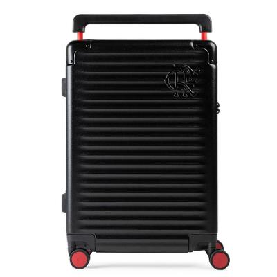 Mala Média Flamengo 23 Kg Policarbonato 4 Rodas Premium Oficial Preta