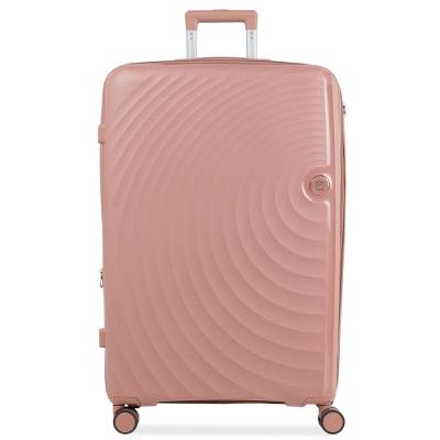 Mala de Viagem Grande 32kg Polipropileno 4 Rodas Cartagena Rosé