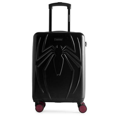 Mala de Bordo 10 Kg ABS 4 Rodas Homem Aranha Preta