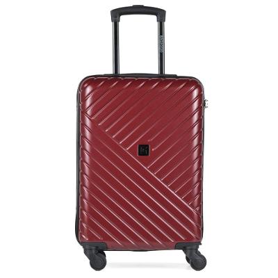 Mala de Bordo 10 kg Abs 4 Rodas Detroit Vermelha