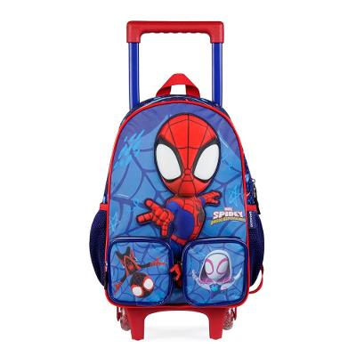 Mochila de Rodinha  Infantil Spidey Baby 3D Azul