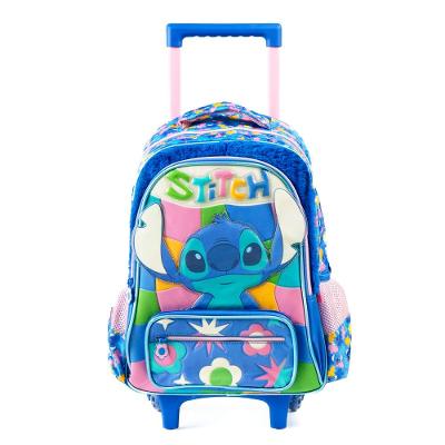 Mochila de Rodinha Infantil Stitch Azul
